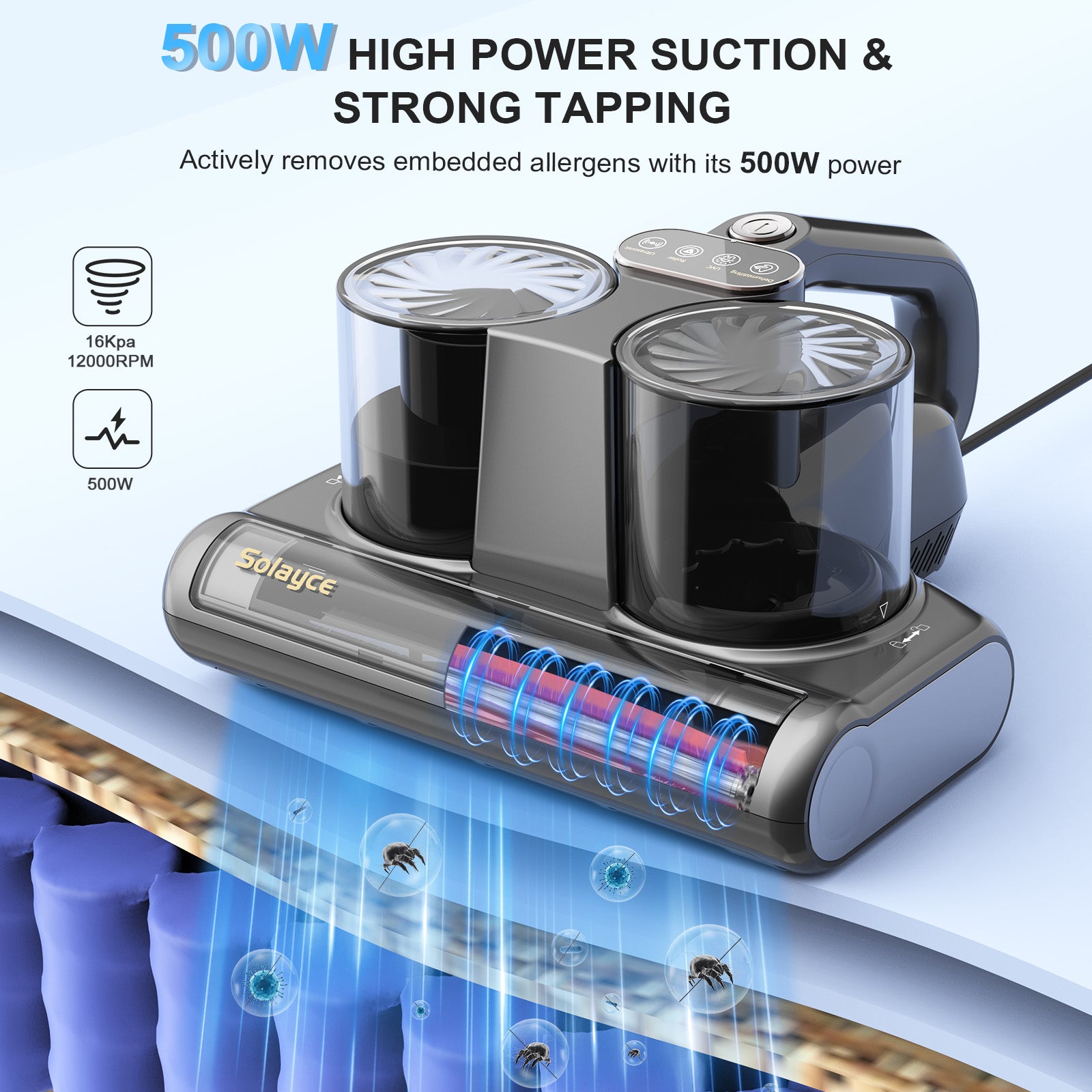 Solayce BV200 double cup smart mite cleaner